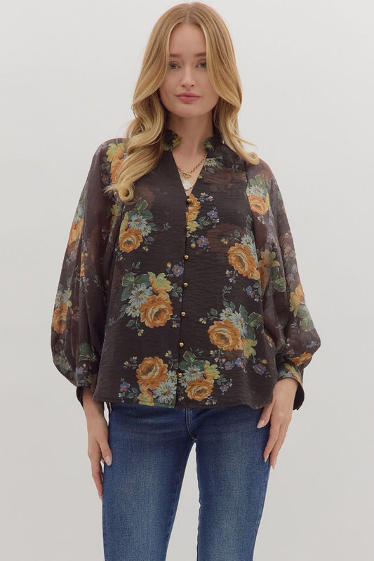 The Lillian Floral Blouse