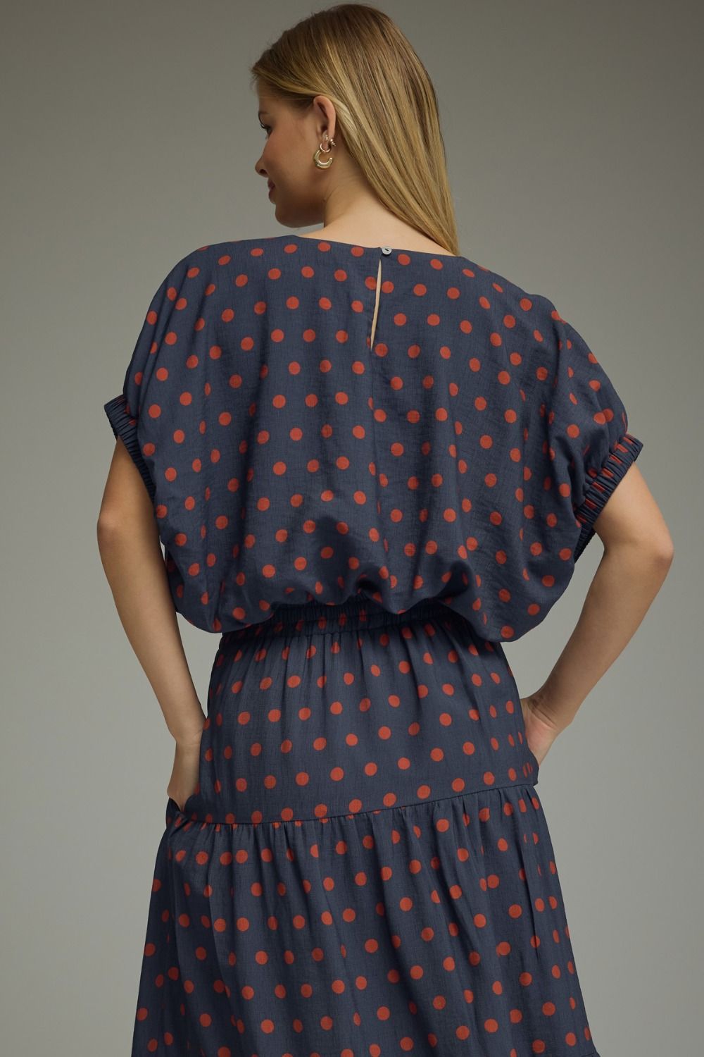 Delaney Polka Dot Dolman Top