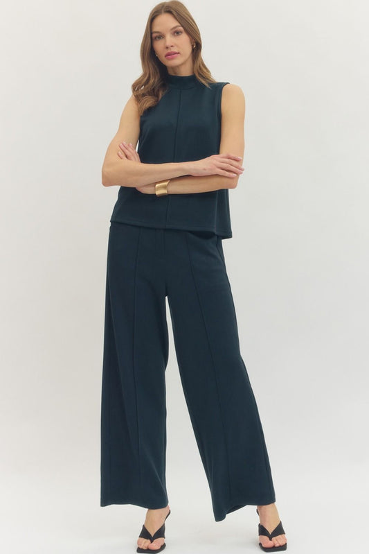 The Kelsey Mock Neck Sleeveless Top