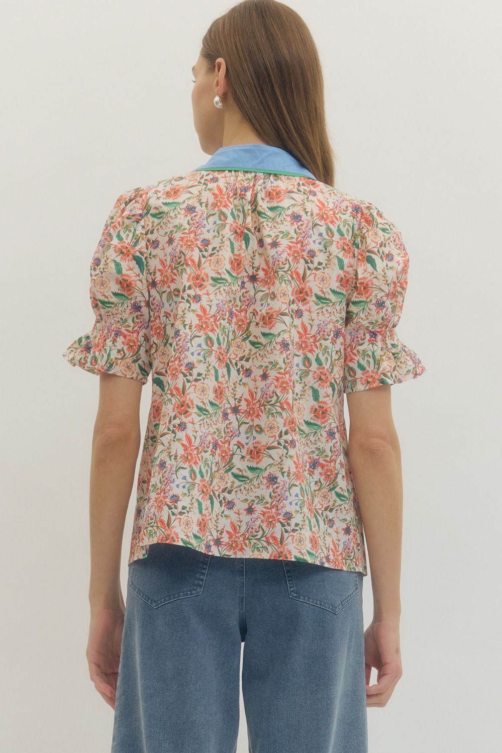 Maya Floral Puff Top