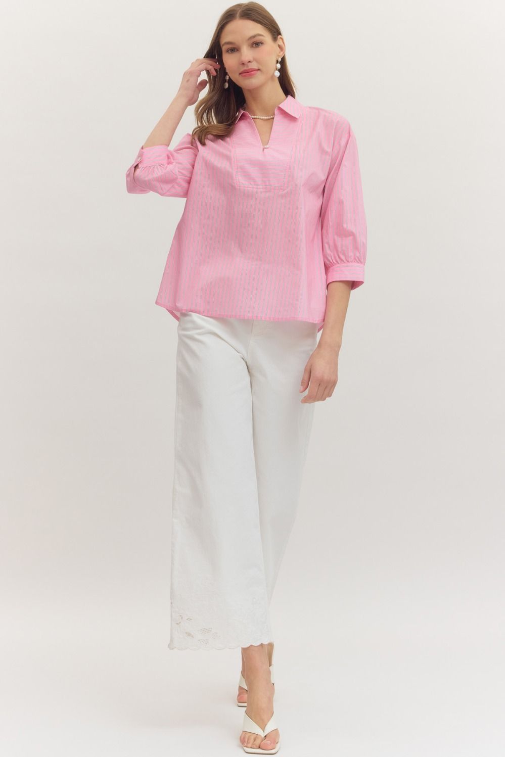 Riviera Striped Tunic Blouse