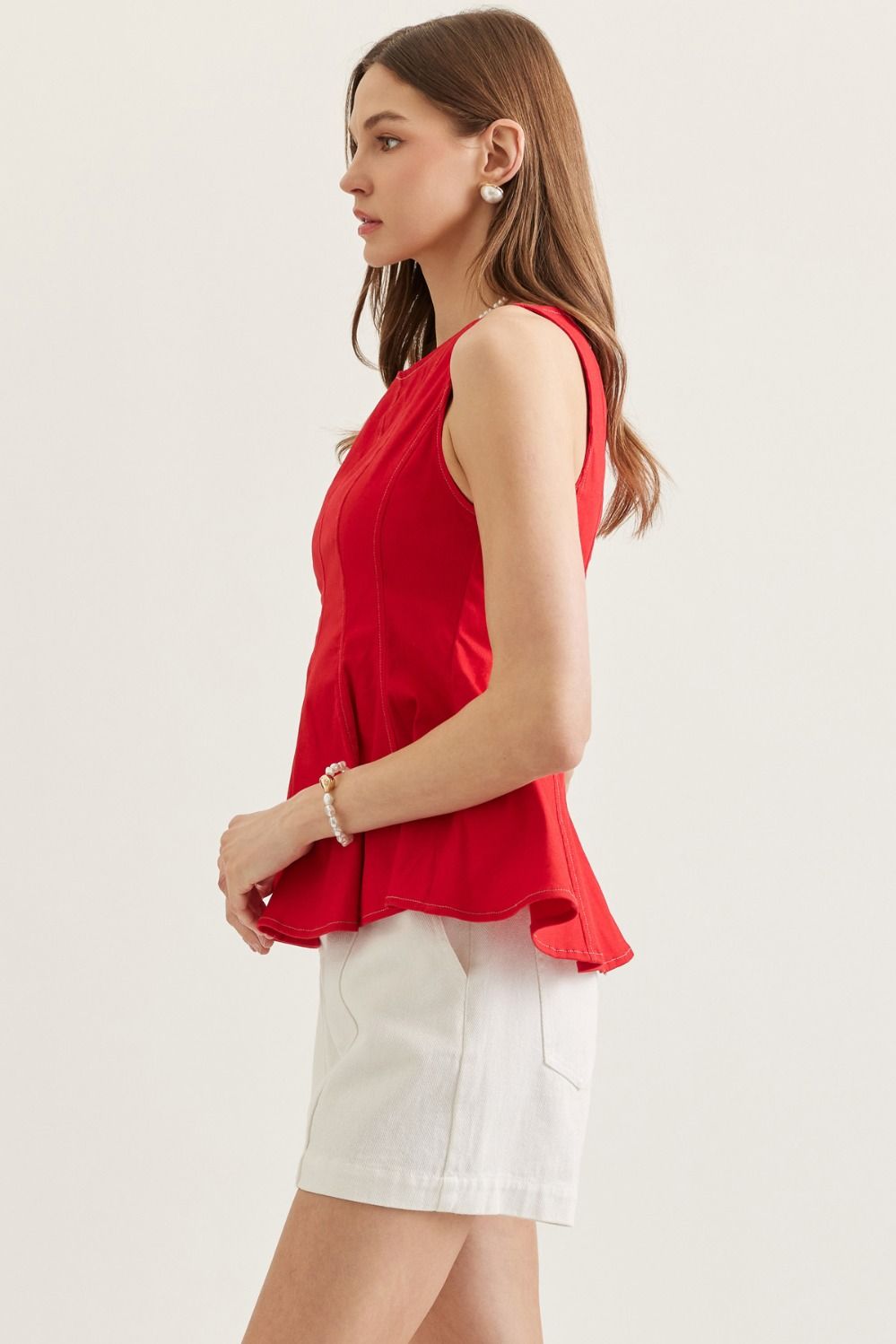 Briar Paneled Peplum Top