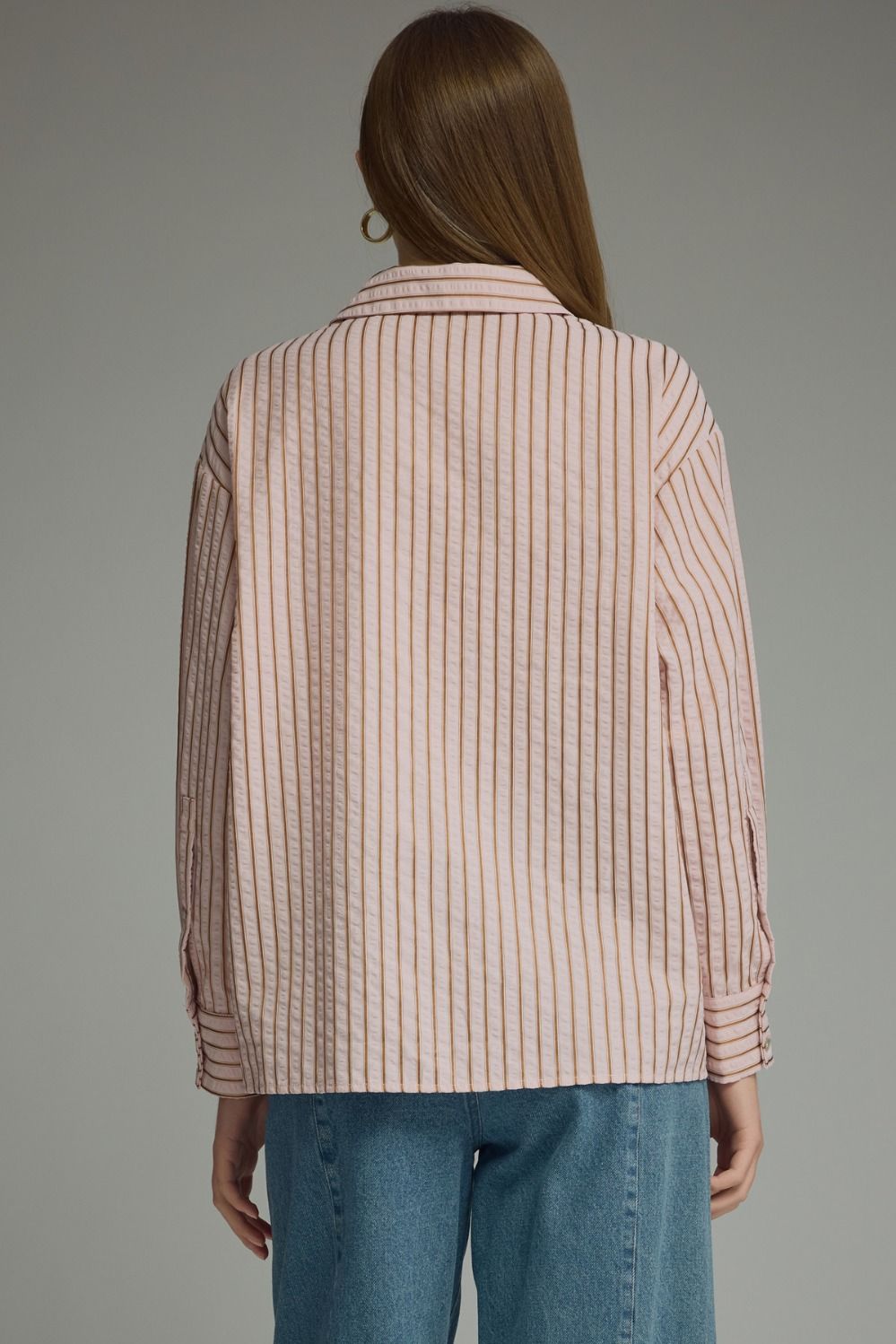 Hadley Striped Button-Front Blouse
