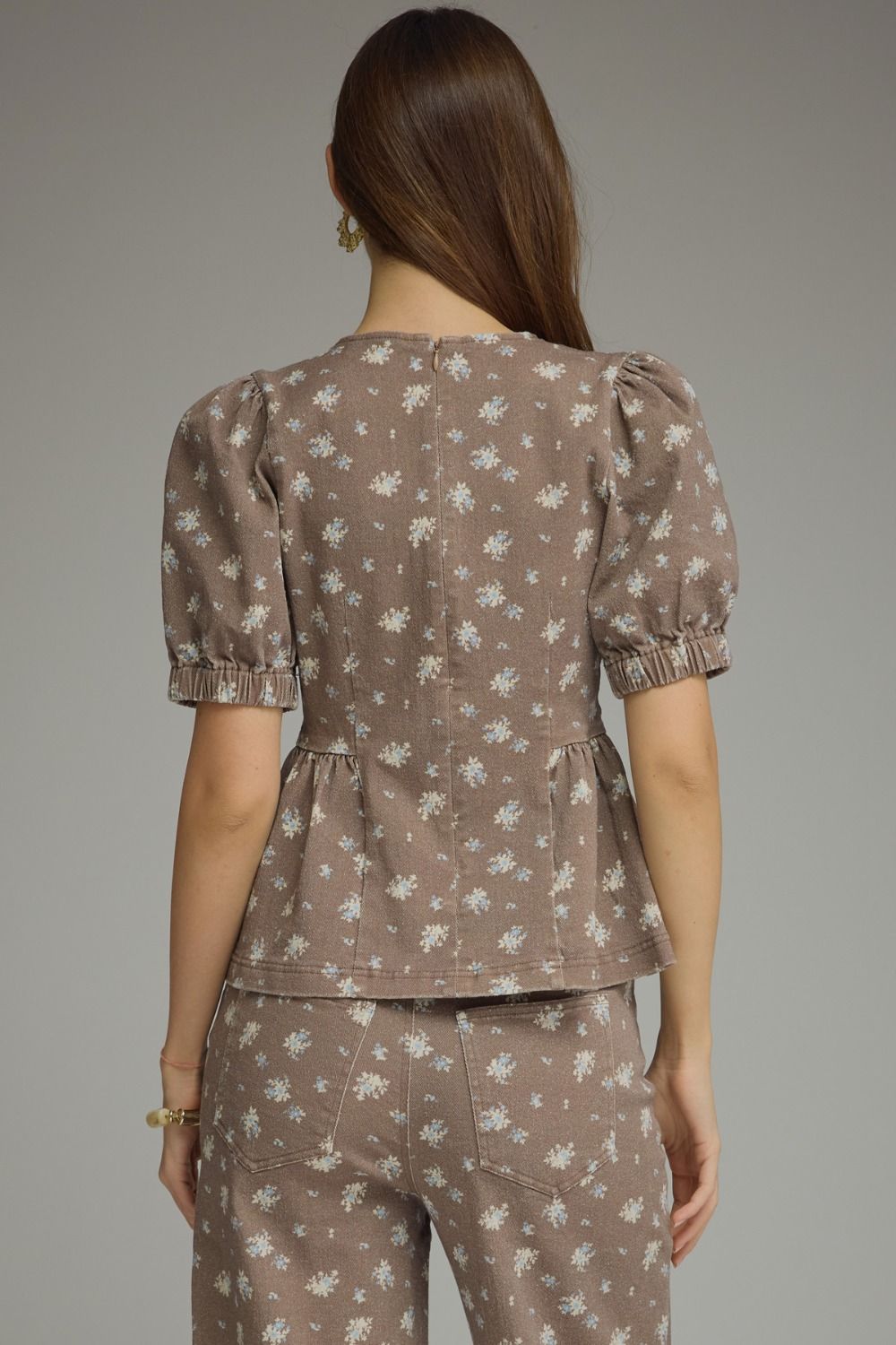 Winifred Floral Peplum Top
