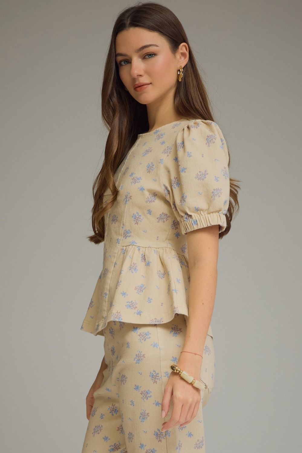Winifred Floral Peplum Top