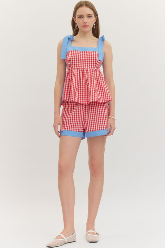 The Cassidy Gingham Top
