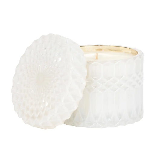 Rose Vanille (White) Shimmer Candle