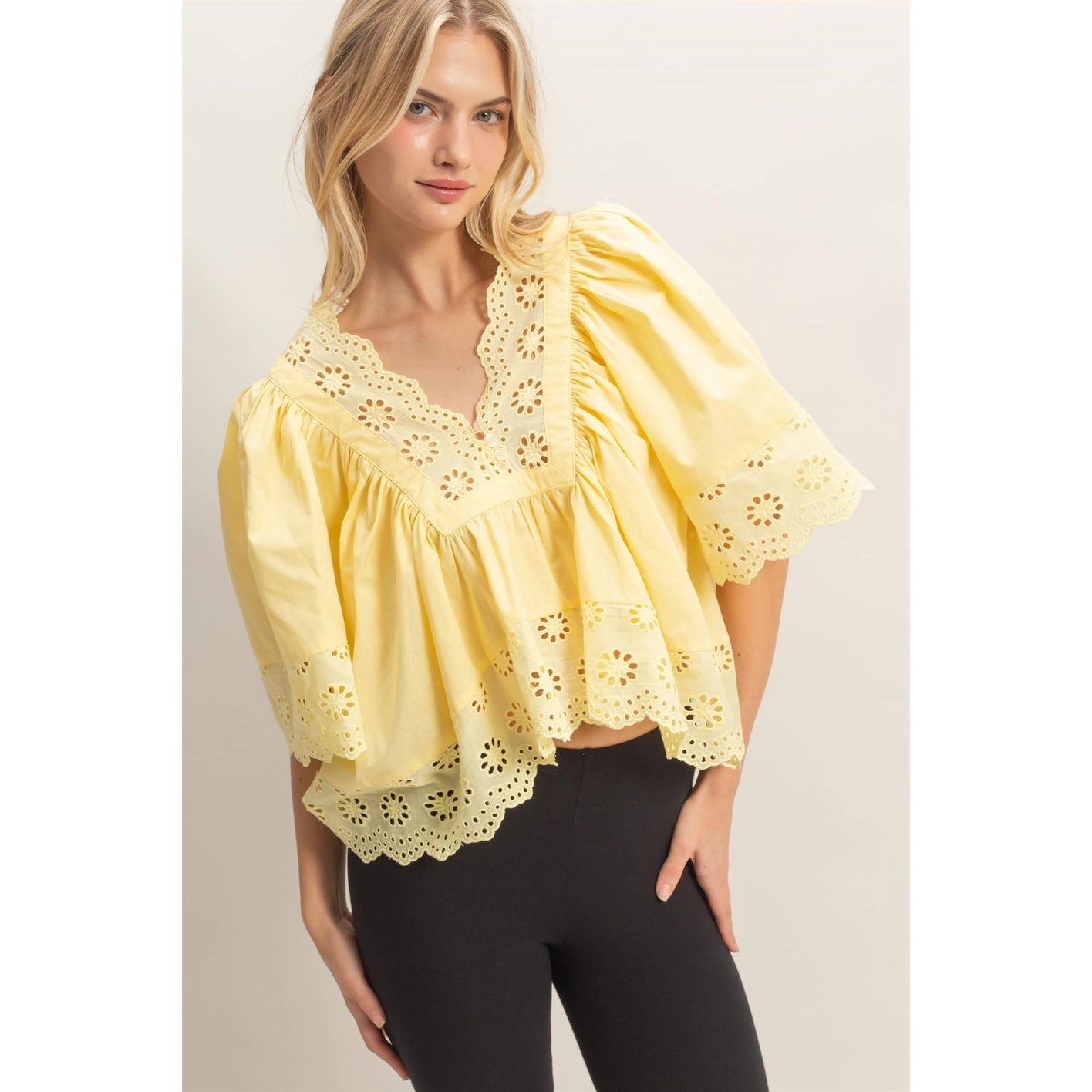Blossom Breeze Eyelet Top