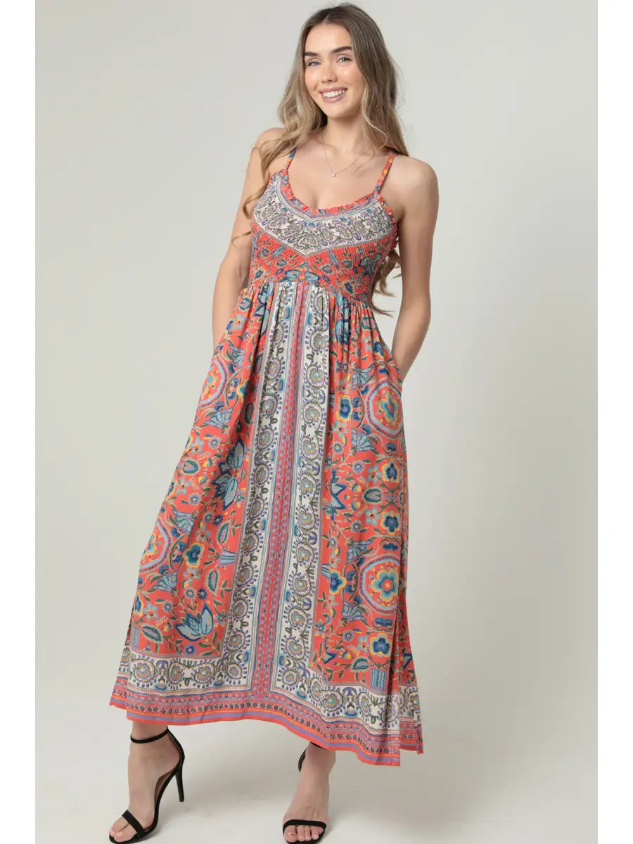The Mariah Smocked Maxi Dress