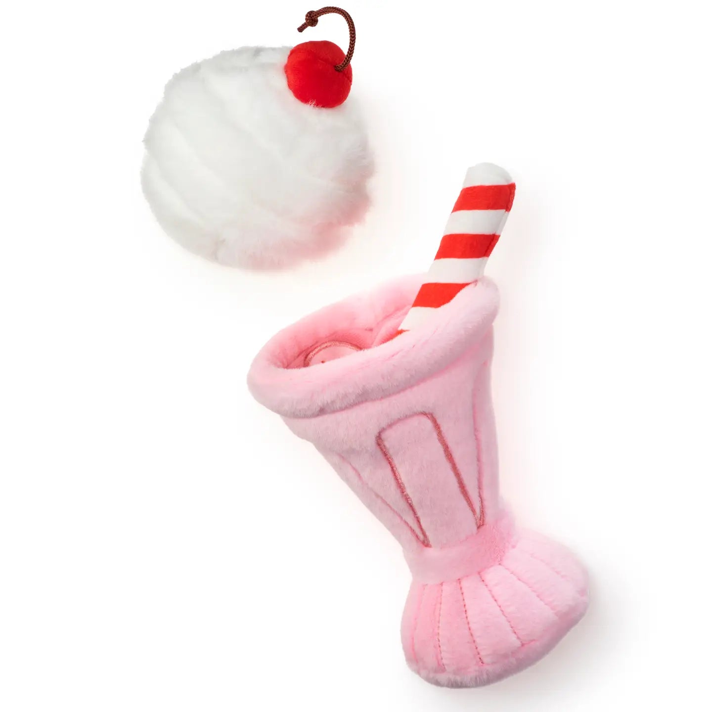Strawberry Milkshake Interactive 2-in-1 Bounce Dog Toy