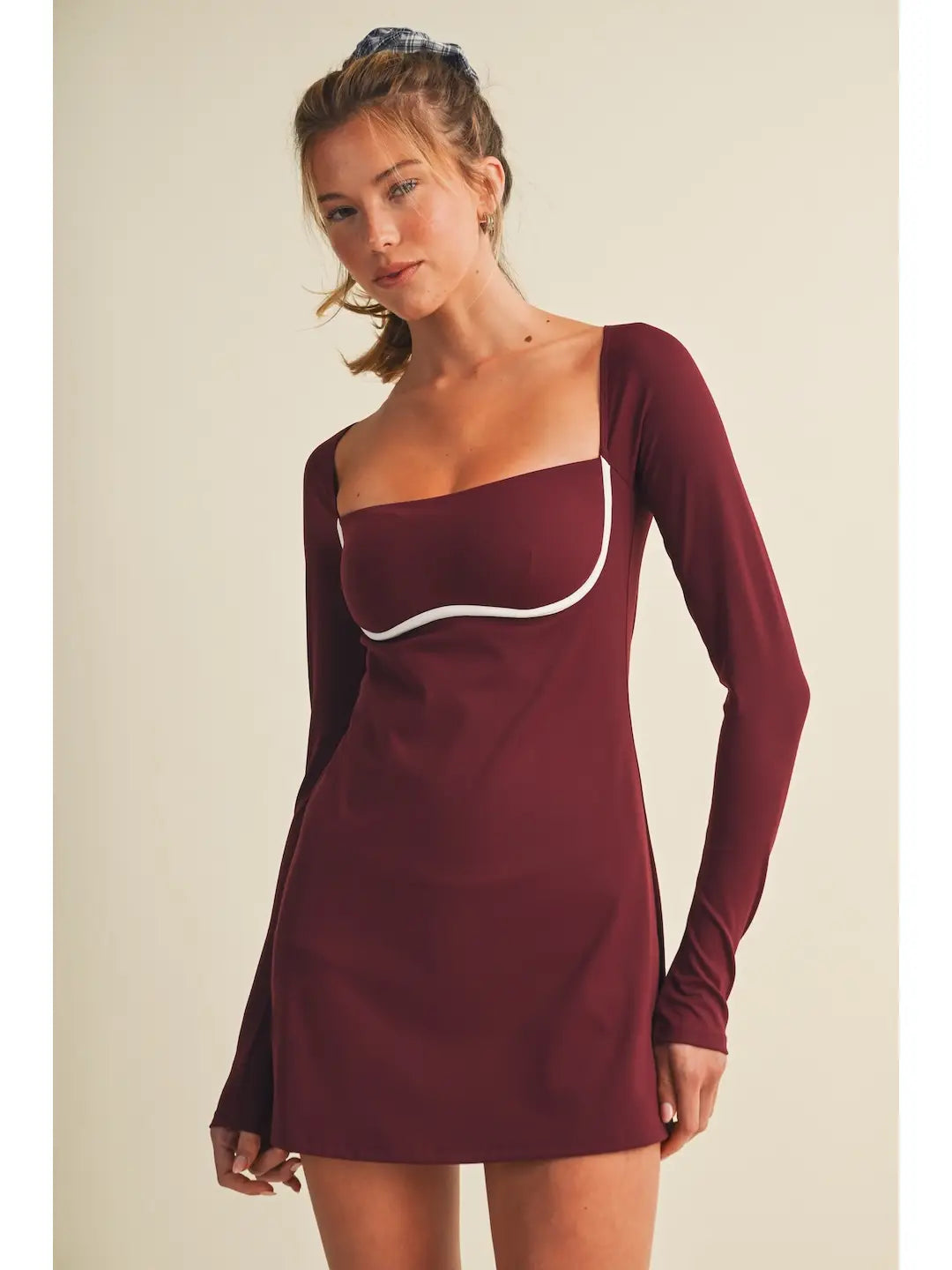 Rally Luxe Long-Sleeve Tennis Dress