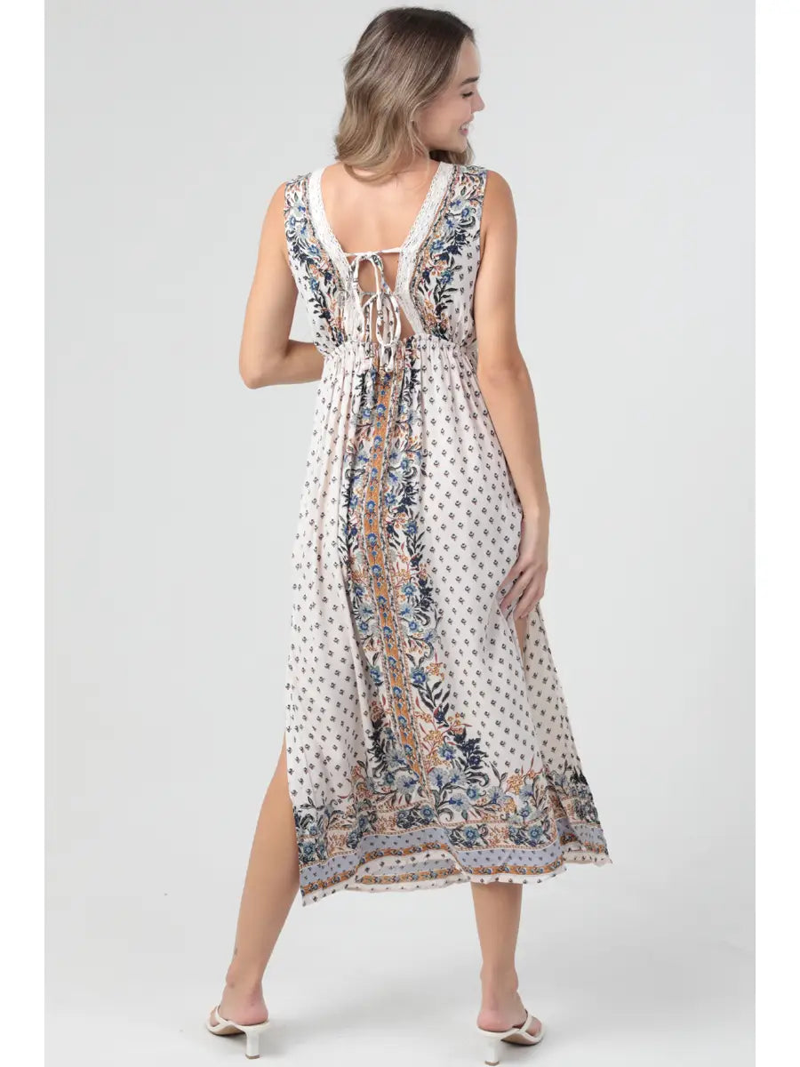 The Cassidy Lace Open Back Maxi