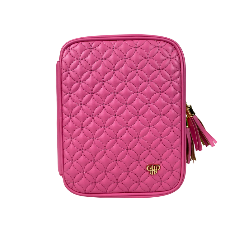 Trinity Jewelry Case - Baby Pink Quilted