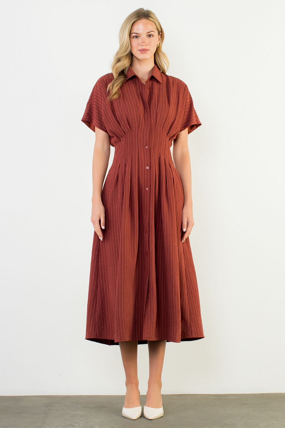Vera Collared Maxi Dress