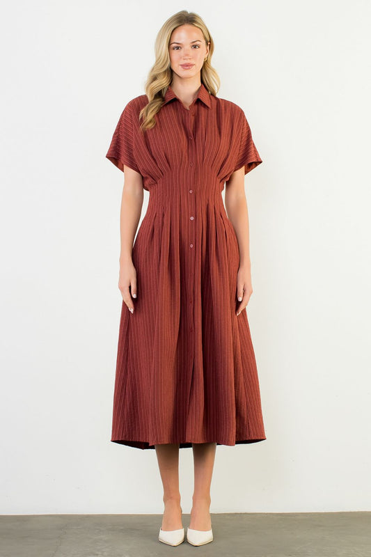 Vera Collared Maxi Dress
