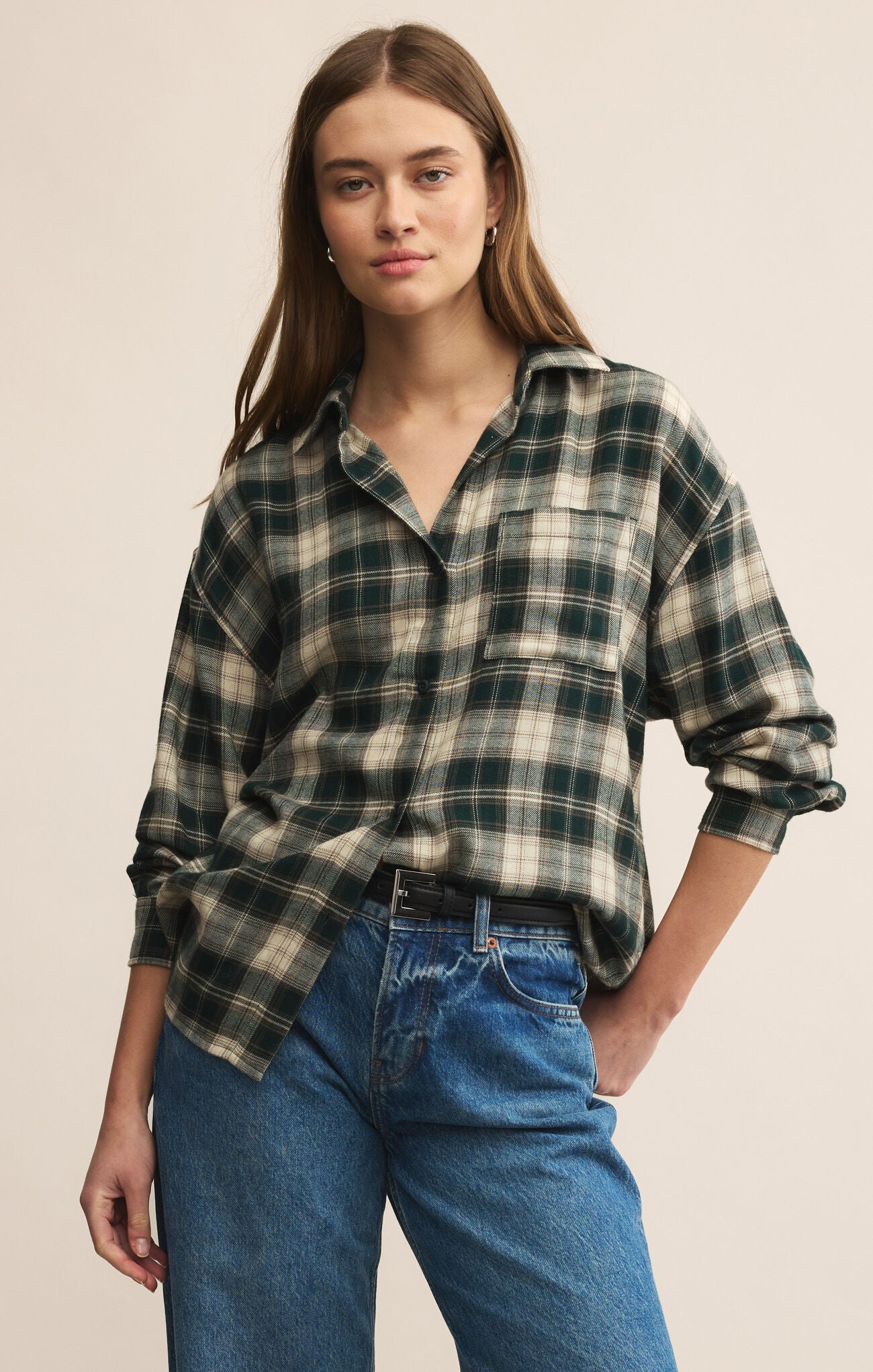 Z Supply River Plaid Button Up