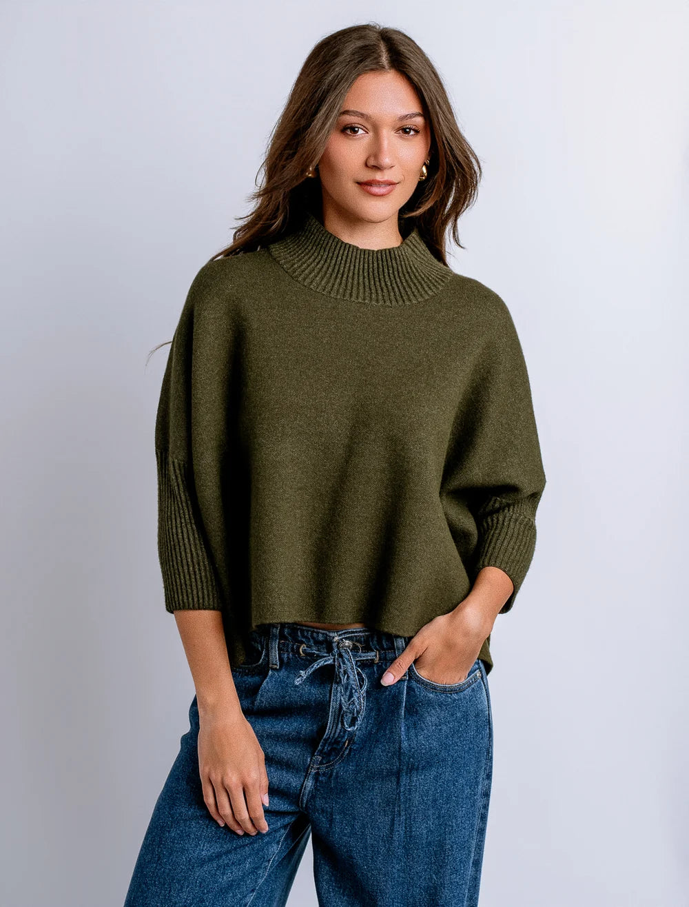 Aja Mock Neck Sweater