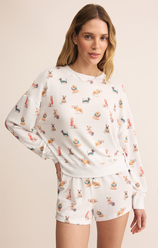 Z Supply Cozy Up Pup Ls Top
