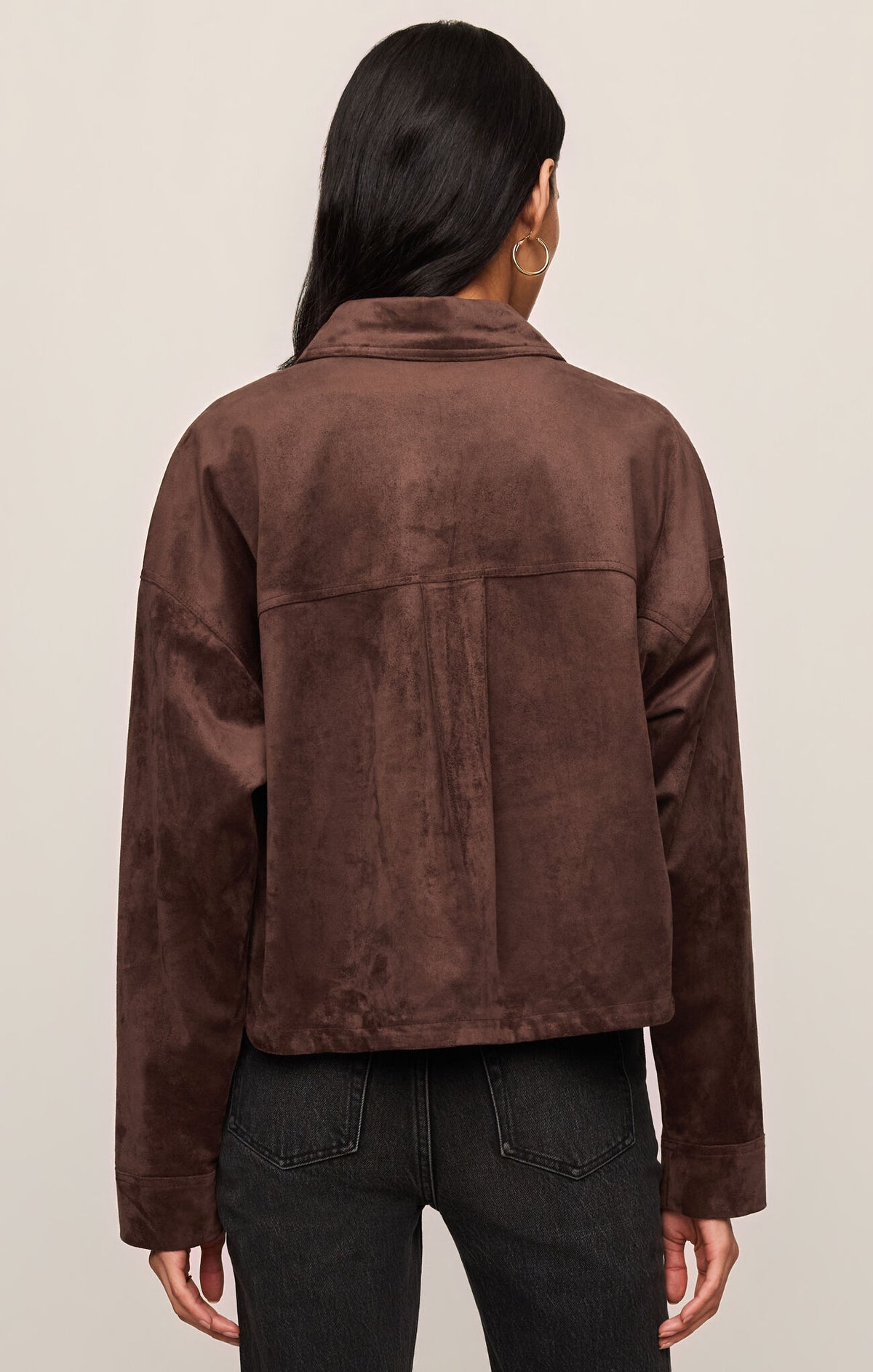 Z Supply All Day Cropped Suede Jacket