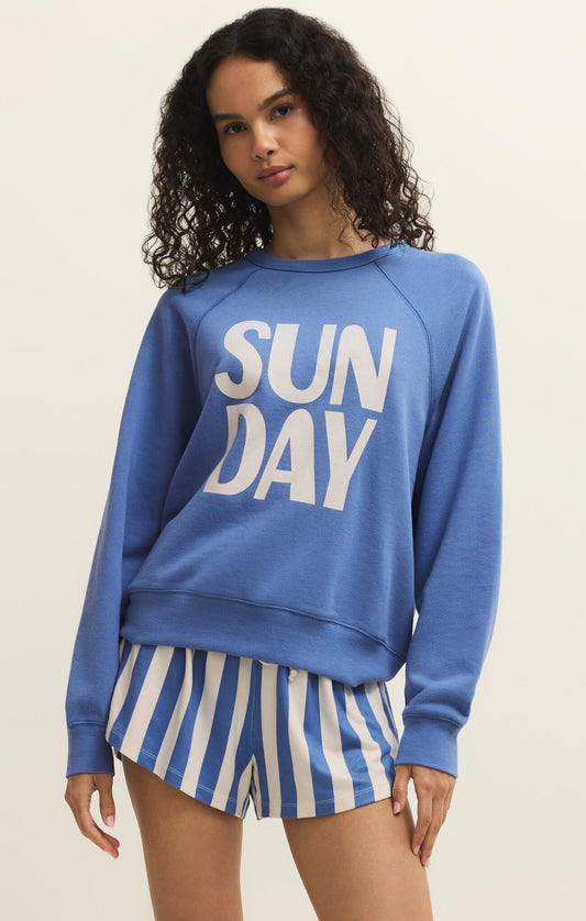 Relaxed fit crew neck sweatshirt