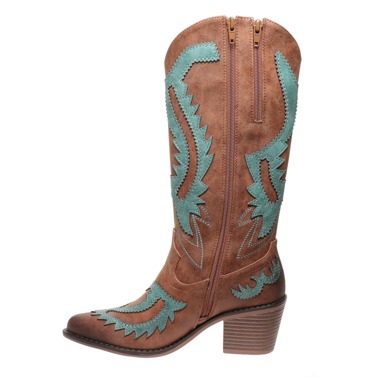 Step into bold Western style with these brown and turquoise cowgirl boots—crafted for comfort, confidence, and unforgettable flair.