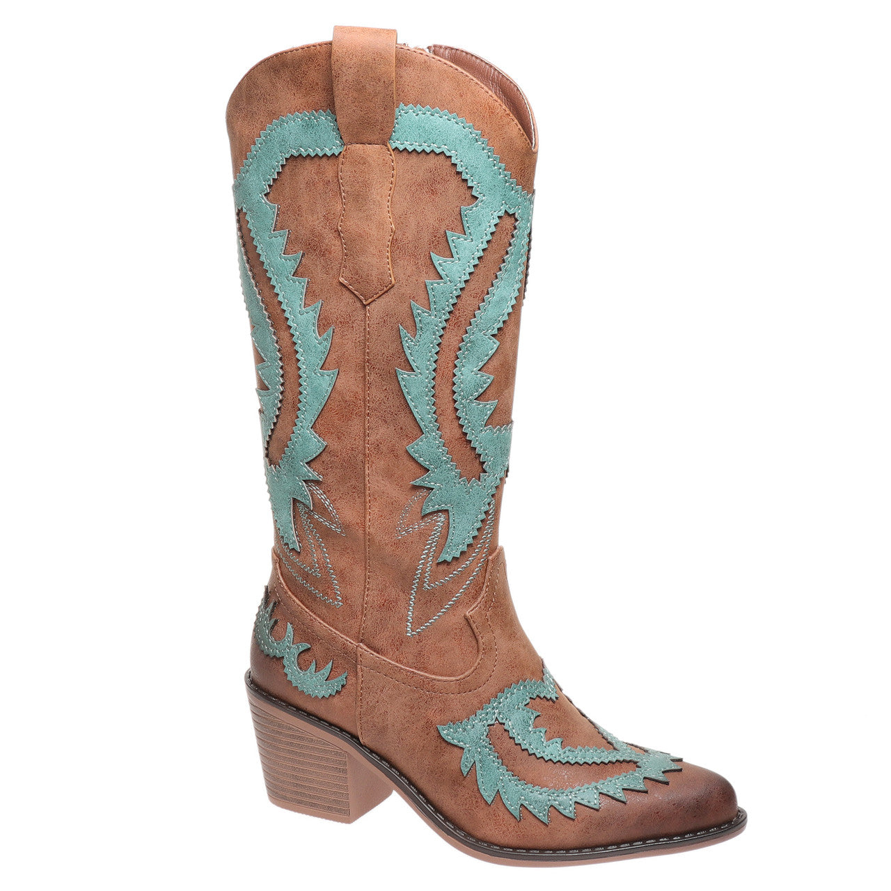 Step into bold Western style with these brown and turquoise cowgirl boots—crafted for comfort, confidence, and unforgettable flair.