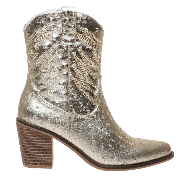Metallic Western Boots
