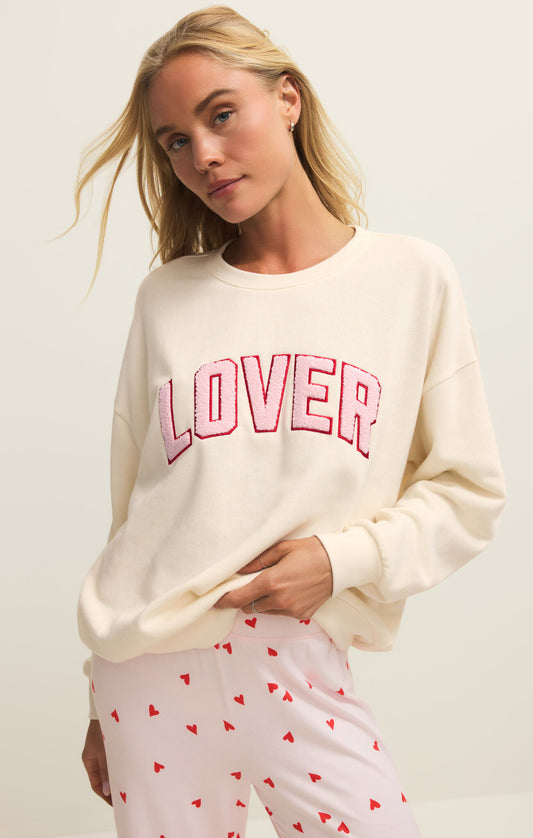 Z Supply Oversized Lover Sweatshirt delivers cozy midweight warmth with an effortless, relaxed silhouette.