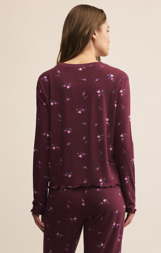Z Supply Bella Ditsy LS Top