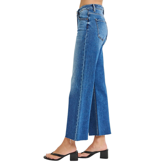 Coastal Ease Cropped Straight-Leg Jeans