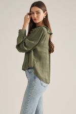 Florence Ruffle Tie-Front Blouse