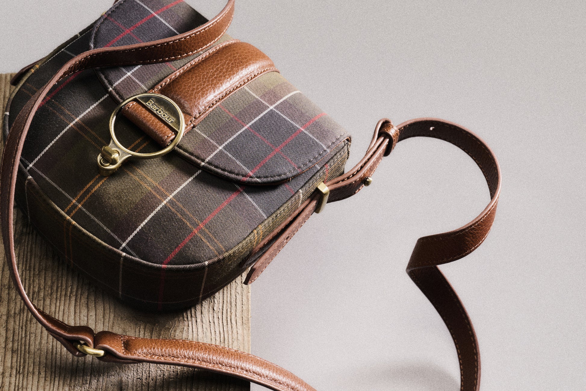 Barbour Elm Tartan Crossbody Bag