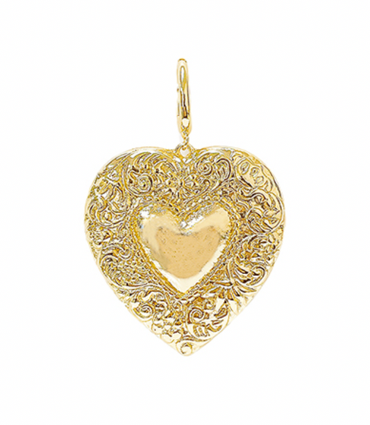 vintage heart_gold_pendant_charms