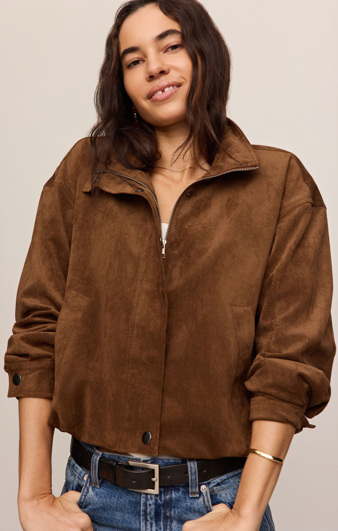 Z Supply Corin Bubble Hem Jacket