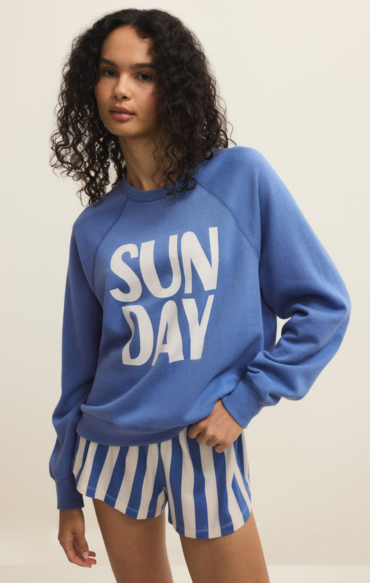 Relaxed fit crew neck sweatshirt