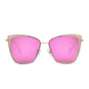 Becky - Rose Gold & Pink Mirror Sunglasses